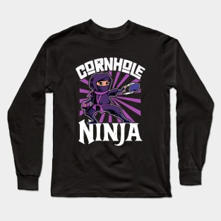 Cornhole Ninja Long Sleeve T-Shirt